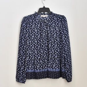 Loft Long Sleeve Floral Blouse